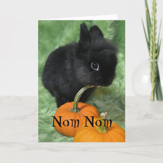 Carte de lapin de Nom Nom Halloween