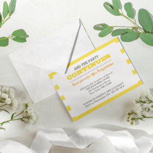 Carte de l'après-fête Rayure dorée et Tournesol
