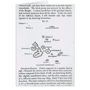 Carte de l'archipel de Galapagos, 1844
