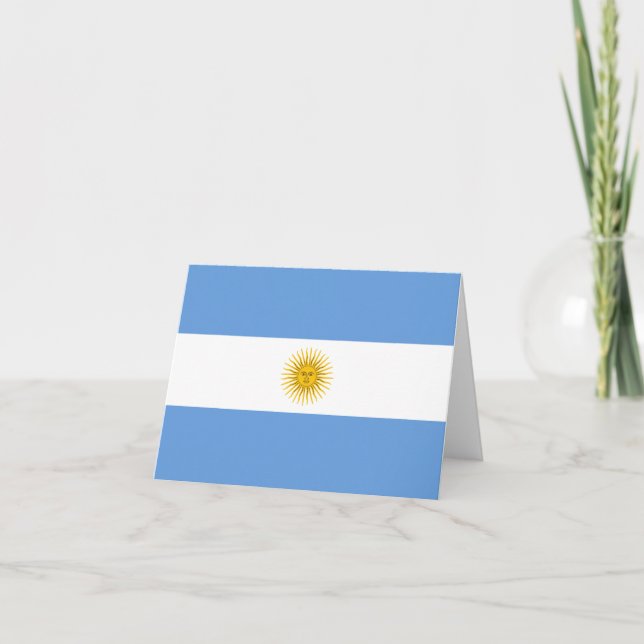 Carte de l'Argentine (Devant)