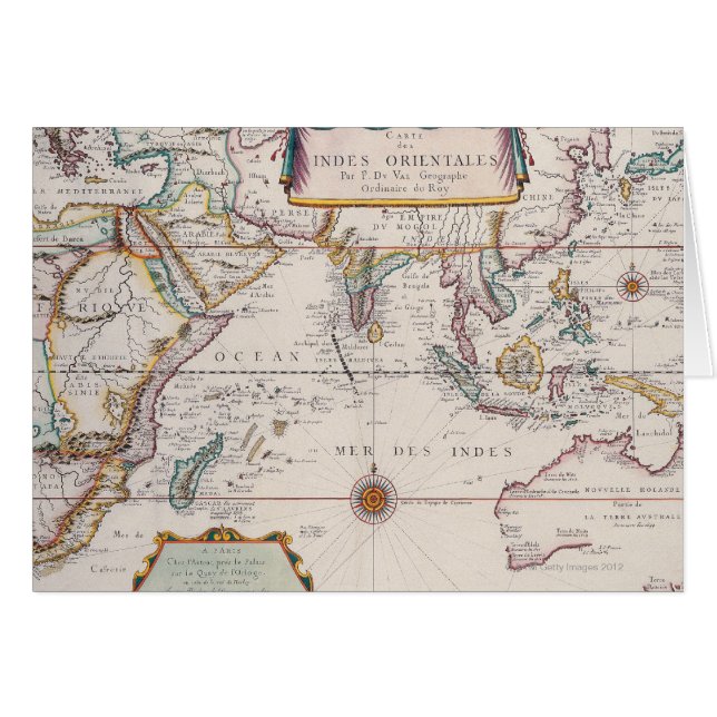 Carte de l'Asie du Sud-Est (Devant horizontal)