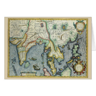 Carte de l'Asie du Sud-Est antique par Mercator / 
