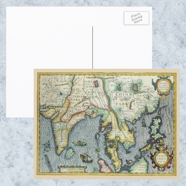 Carte de l'Asie du Sud-Est antique par Mercator /  (Créateur téléchargé)