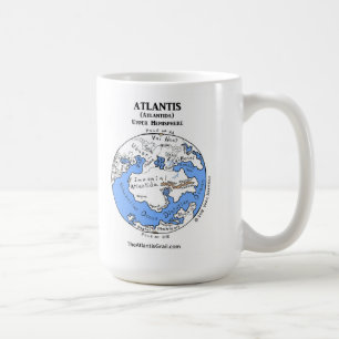 Carte de l'Atlantide - Les deux hémisphères - Mug