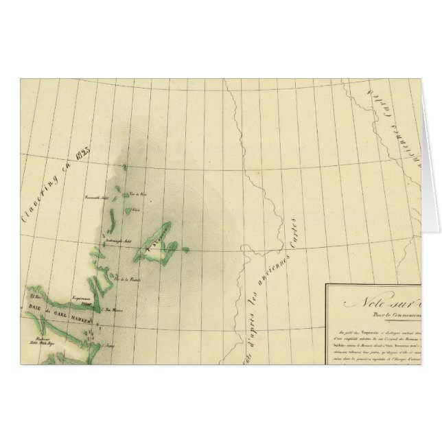 Carte de l'Atlas du Groenland (Devant horizontal)