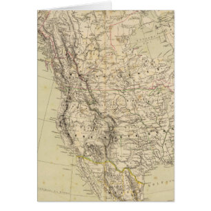Carte de l'Atlas nord-américain montrant les tribu