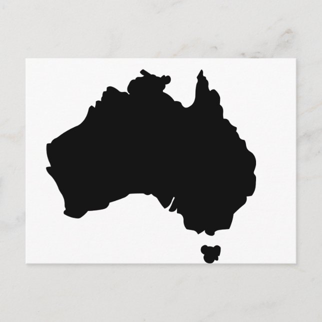 Carte de l'Australie (Devant)