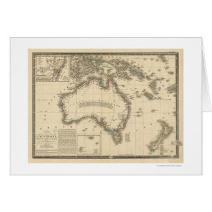 Carte de l'Australie dessinée par Adrien Hubert