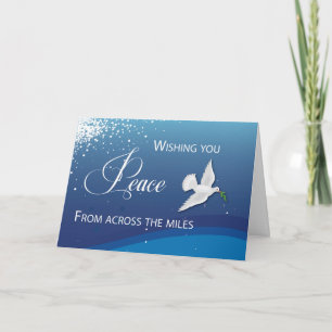 Carte De l'autre côté de Miles Elegant Peace on Blue Chr