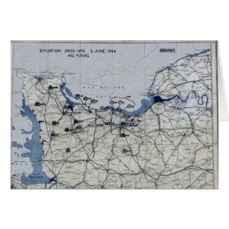 Carte de le jour J de la deuxième guerre mondiale