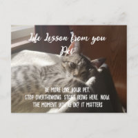 Carte de leçon personnelle Stop Overthinking Life