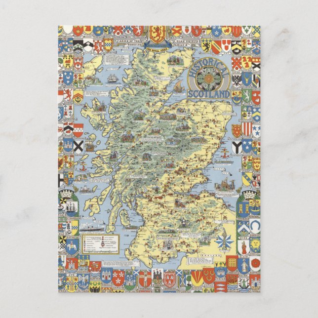 Carte de l'Ecosse historique (Devant)