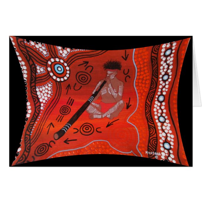 Carte de lecteur Didjeridoo (Devant horizontal)