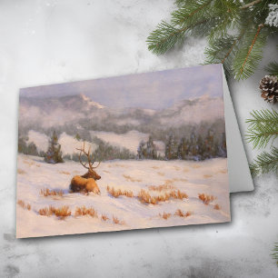 Carte de l'élan de montagne hivernal du Colorado