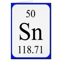 Carte de l'élément 50 - blanc de bidon