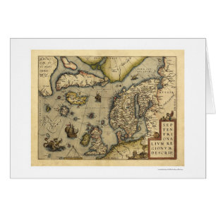 Carte de l'Espagne par Ortelius 1570