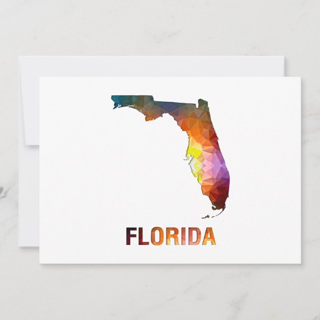 Carte de l'état de la mosaïque de polygone FLORIDA (Devant)