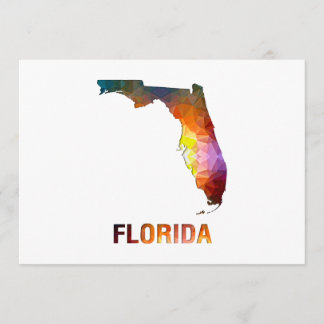 Carte de l'état de la mosaïque de polygone FLORIDA