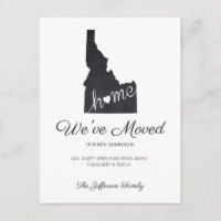 Carte de l'État de l'Idaho sur tableau noir Carte 