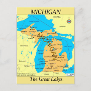 Carte de l'État du Michigan
