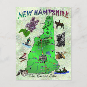 Carte de l'état du New Hampshire