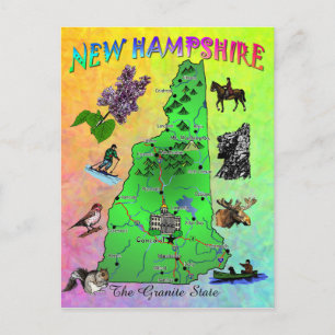 Carte de l'état du New Hampshire