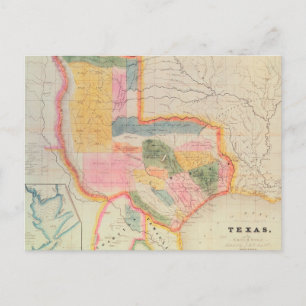 Carte de l'état du Texas 1835