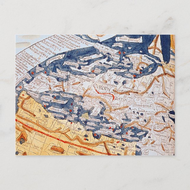 Carte de l'Europe centrale, 1486 (Devant)