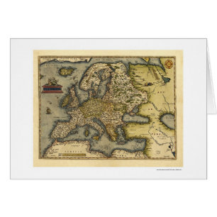 Carte de l'Europe par Ortelius 1570