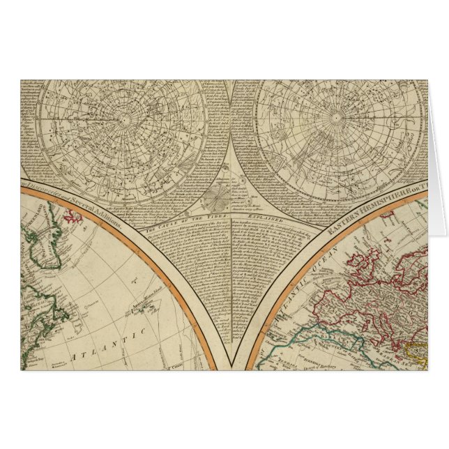 Carte de l'hémisphère nord mondial (Devant horizontal)