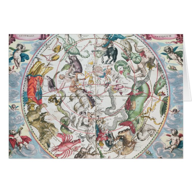 Carte de l'hémisphère sud 2 (Devant horizontal)