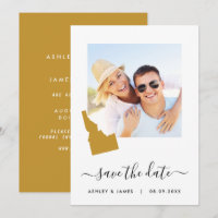 Carte de l'Idaho Mariage photo Enregistrer la cart