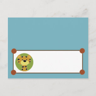 Carte de lieu écrite Jungle Tales Safari