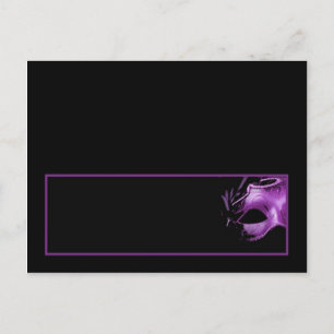 Carte de lieu écrite MIS XV Purple Lilac Black