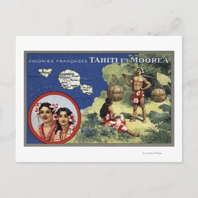 Carte de l'île de Moorea (Devant)