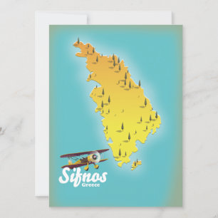 Carte de l'île grecque de Samos