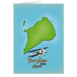 Carte de l'île Iwo Jima Japon
