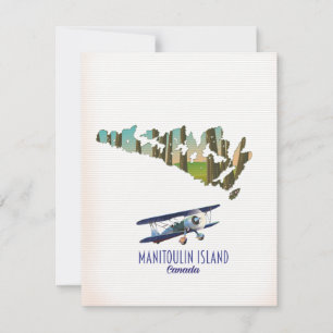 Carte de l'île Manitoulin Canada