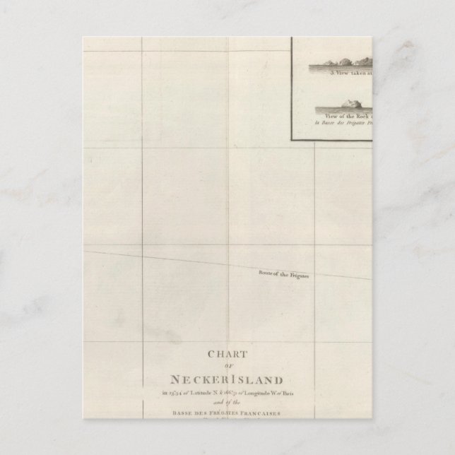 Carte de l'île Necker (Devant)