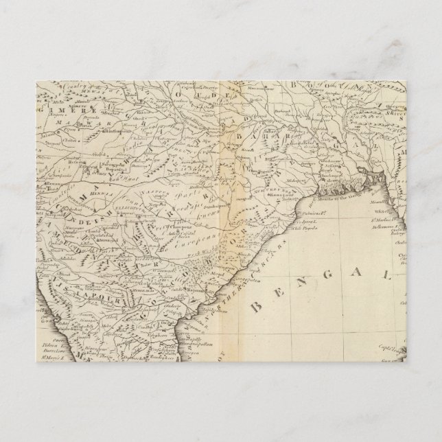 Carte de l'Inde (Devant)