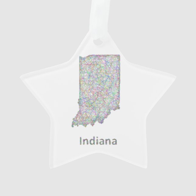 Carte de l'Indiana (dos)