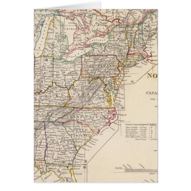 Carte de l'indice nord-américain (Devant)