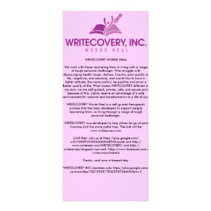 Carte de l'information de WRITECOVERY
