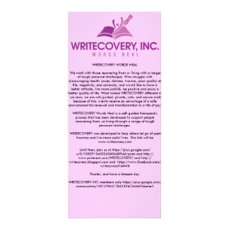 Carte de l'information de WRITECOVERY