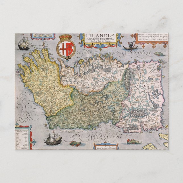 Carte de l'Irlande (Devant)