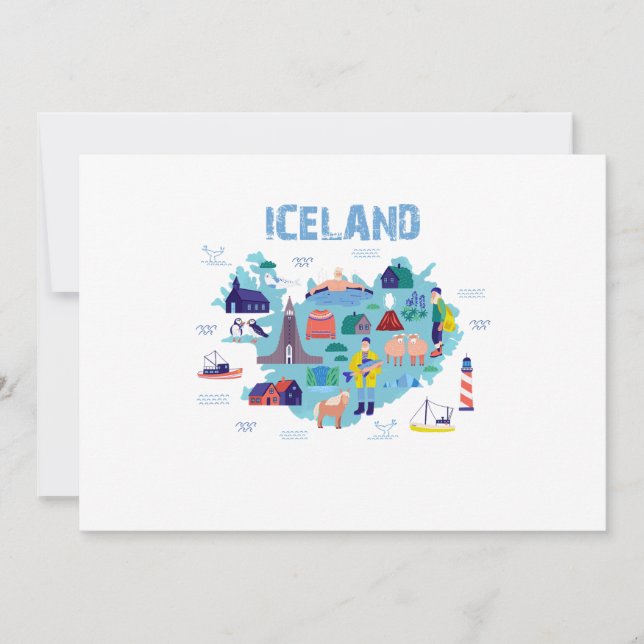 carte de l'Islande (Devant)