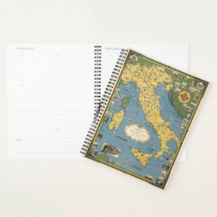 Carte de l'Italie avec la ville du Vatican