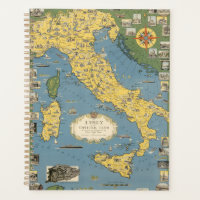 Carte de l'Italie avec la ville du Vatican