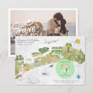 Carte de l'itinéraire Mariage de l'île de Kiawah