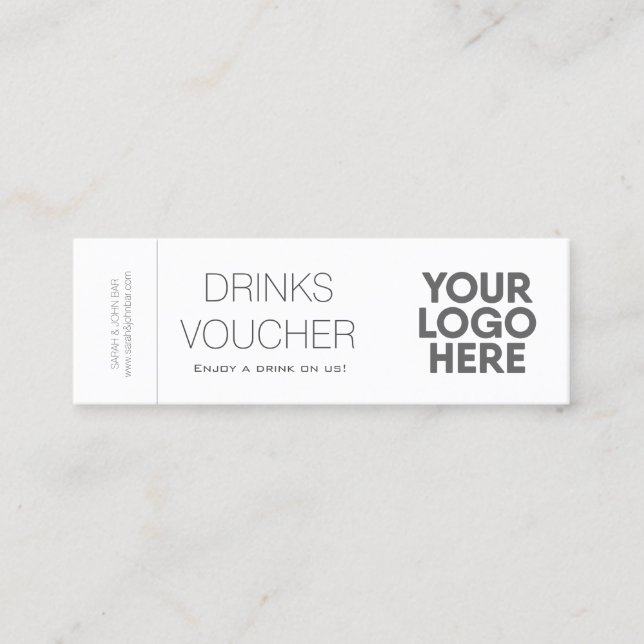Carte de logo personnalisée pour l'entreprise (Devant)